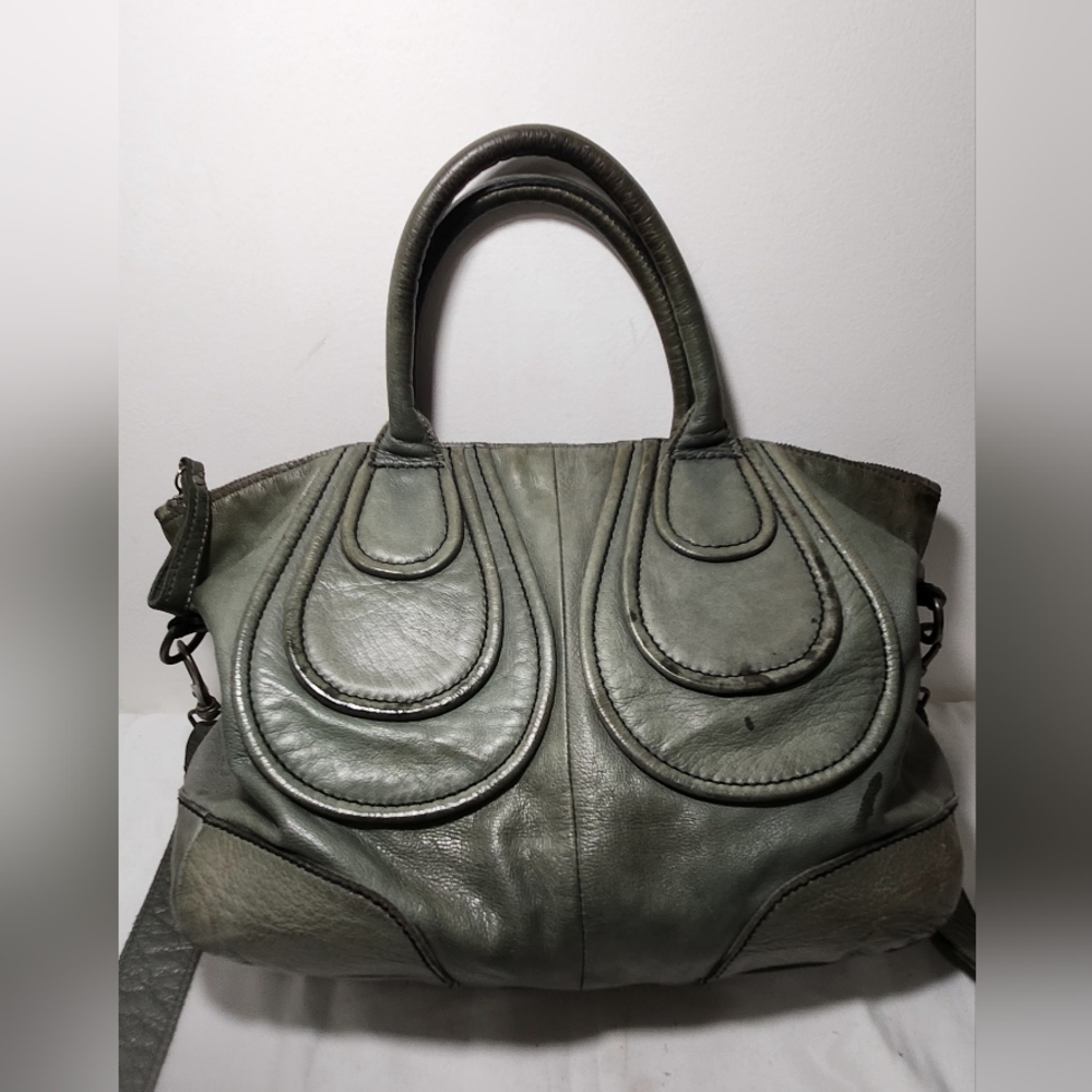 Liebskind Distressed Leather Satchel with Removable Shoulder Strap - Picture 13 of 14